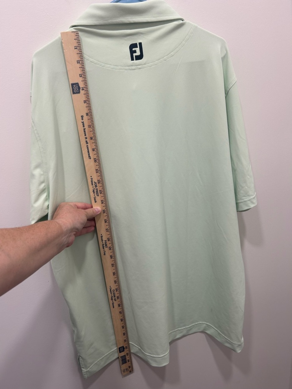 FootJoy Polo Shirt Men’s XL Mint Green Golf Performance Short Sleeve Logo - Picture 8 of 9